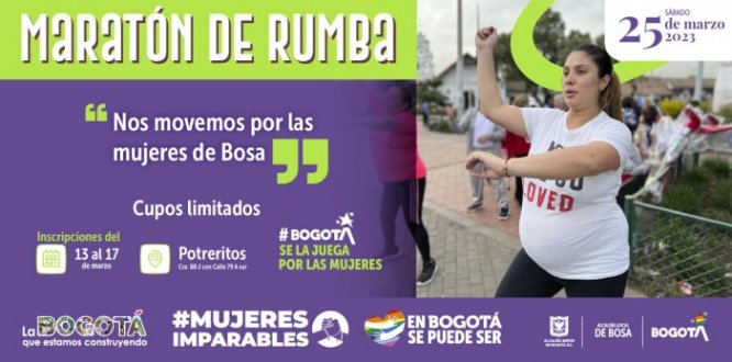 Maratón de rumba “Nos movemos por las mujeres de Bosa”
