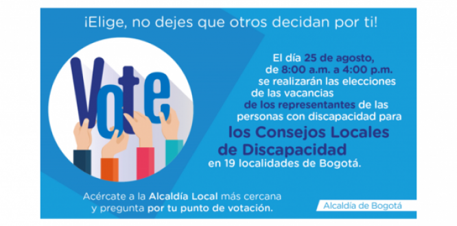 Elección CONSEJOS LOCALES DE DISCAPACIDAD 2019