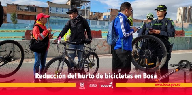 Reducci n del 26 en el hurto de bicicletas en Bosa