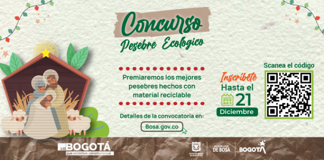 En Bosa premiaremos los mejores pesebres ecológicos ¡Postúlate!