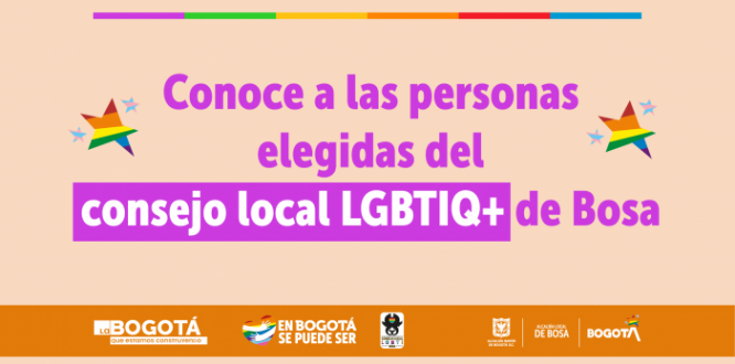 Conoce a las personas elegidas del consejo local LGBTIQ+ de Bosa