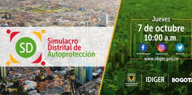 Una ciudad Sin Barreras, Bogotá te cuida, ¡tú te proteges!, es el llamado a los ciudadanos para que participen en el ejercicio que salva vidas.
