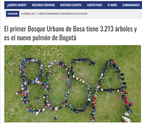 El primer Bosque Urbano de Bosa tiene 3.213 árboles y es el nuevo pulmón de Bogotá