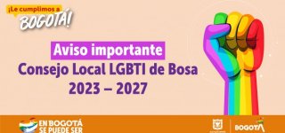Con la expedición de La resolución 0345 del 6 de diciembre de 2023, en Bosa se desarrollarán las elecciones del Consejo Local LGBTI de  Bosa